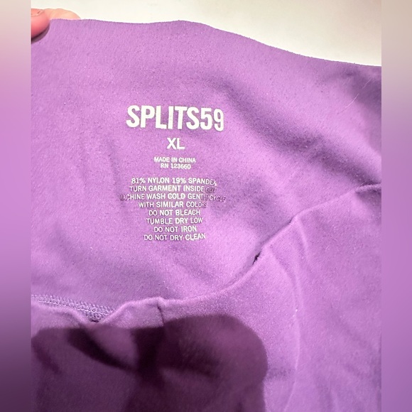 SPLITS59 Airweight high waist purple bike short size XL - Picture 4 of 7